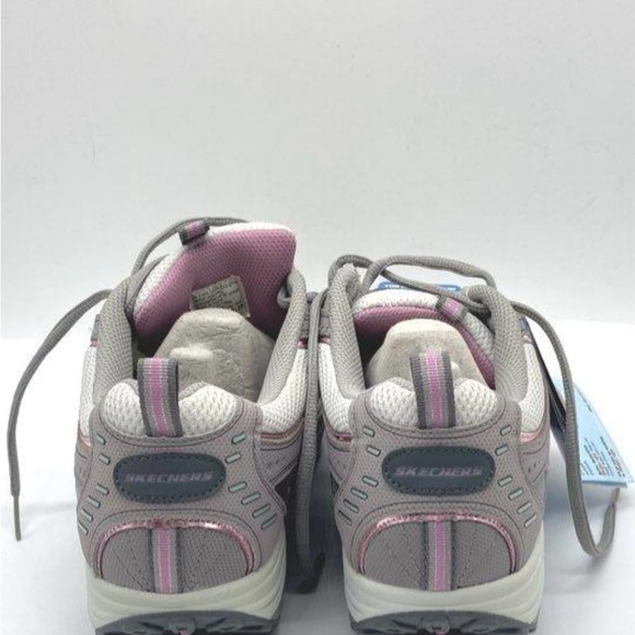 Skechers Shape-ups Grey White Pink Sneakers  Women’s Size 9 - Picture 8 of 9